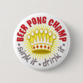 Beer Pong Champ Button (Voorkant)