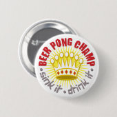 Beer Pong Champ Button (Voorkant /achterkant)