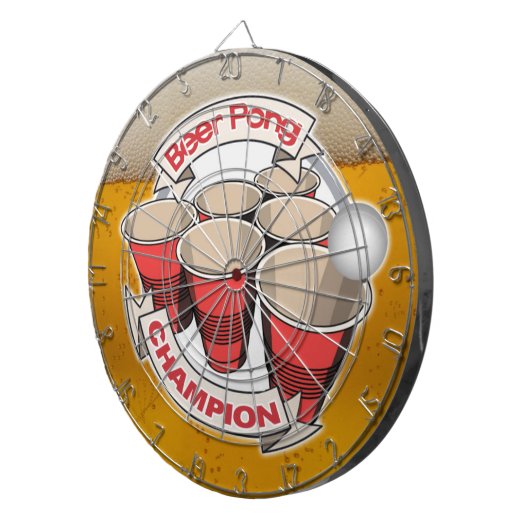 Beer Pong Champion Dart Board Dartbord (Voorkant Rechts)