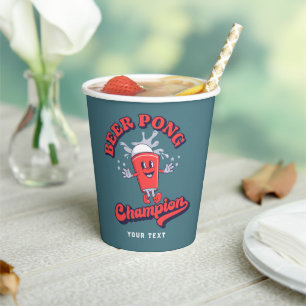 Beer Pong Champion Funny Drink game Papieren Bekers