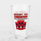 Beer Pong Champion Glas (Achterkant)