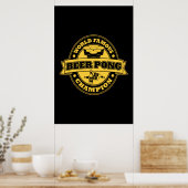 Beer Pong Champion Poster (Keuken)