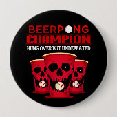 Beer Pong Champion Ronde Button 4,0 Cm (Voorkant)