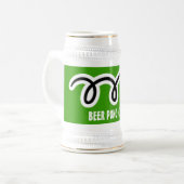 Beer Pong Champion Trophy Stein Bierpul (Voorkant links)