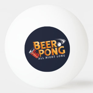 Beer Pong de hele nacht zomerfeest Pingpongballen