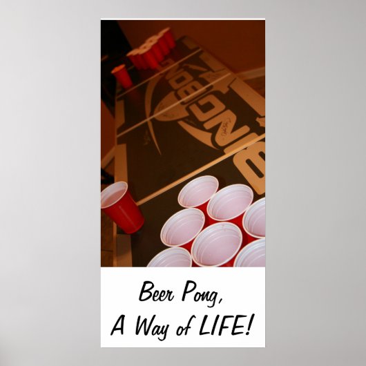 Beer Pong, een manier van leven Poster (Voorkant)