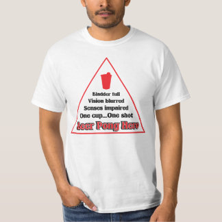 Beer Pong Hero Shirt in rood