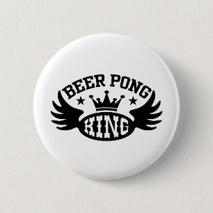 Beer Pong King Ronde Button 5,7 Cm