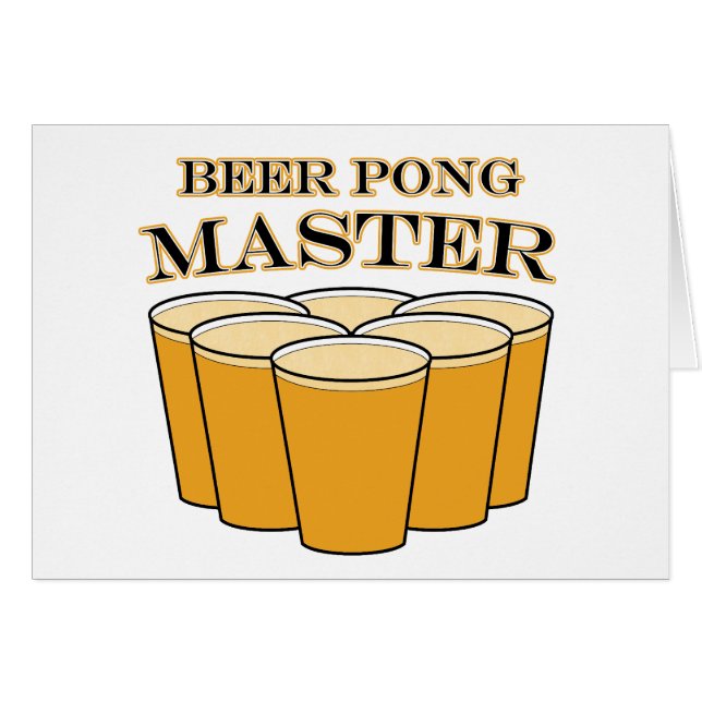 Beer Pong Master (Voorkant Horizontaal)