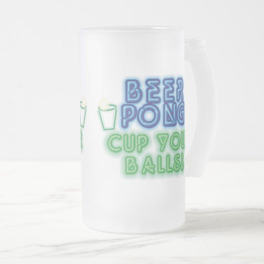 Beer Pong Matglas Bierpul (Voorkant rechts)