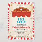 Beer pong party Invitation (Devant)