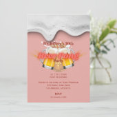 Beer pong party Invitation Kaart (Staand voorkant)