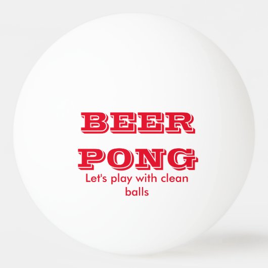 Beer Pong Play met schone ballen (Voorkant)