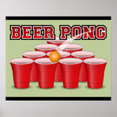 Beer Pong Poster (Voorkant)