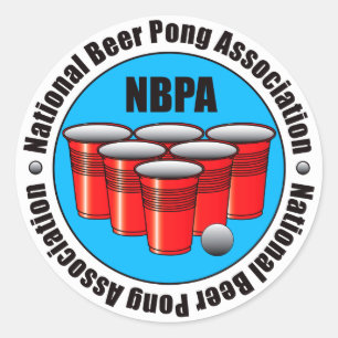Beer Pong Ronde Sticker