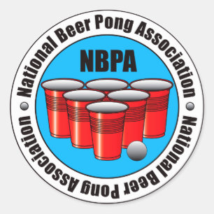 Beer Pong Ronde Sticker