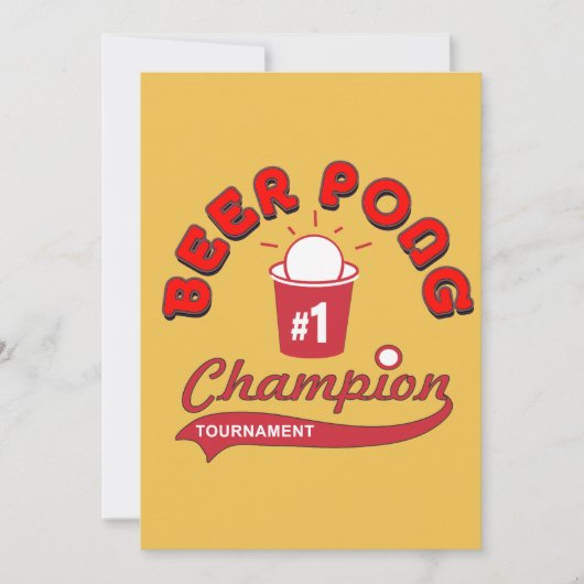 Beer Pong Tournament (Partij) Kaart (Voorkant)