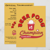 Beer Pong Tournament (Partij) Kaart (Voorkant / Achterkant)