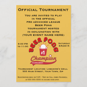 Beer Pong Tournament (Partij) Kaart