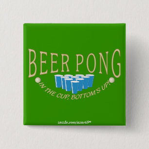 Beer Pong Vierkante Button 5,1 Cm