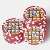 BEER Pop Art aangepaste monogram poker chips (Opstapeling)