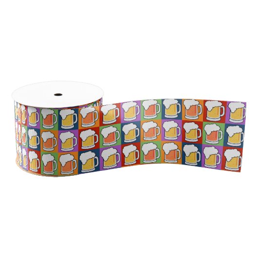 BEER Pop Art gift Grosgrain Lint (Spoel)