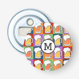 BEER Pop Art personnalisé ouvre-bouteille monogram