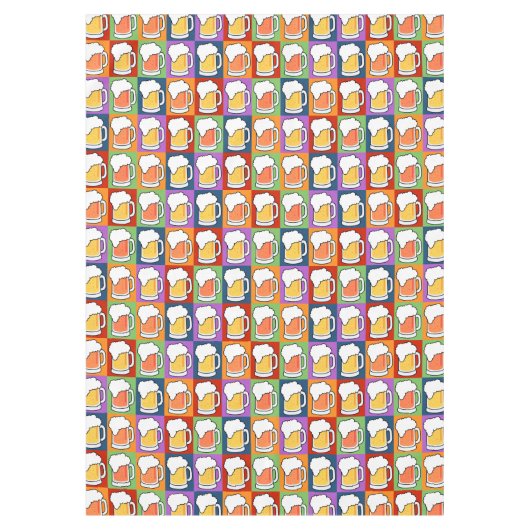 BEER Pop Kunsttafels Tafelkleed (Voorkant)