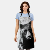 Beer Portrait Apron Schort (Gedragen)