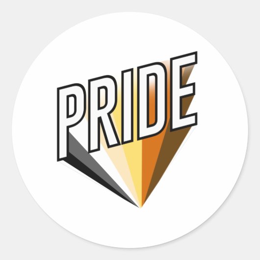 Beer Pride Burst Ronde Sticker (Voorkant)