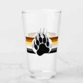 Beer Pride Flag Beer Paw Glas (Voorkant)