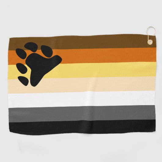 Beer Pride Flag Golfhanddoek (Horizontaal)