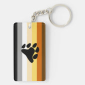 Beer Pride Flag met Paw Sleutelhanger (achterkant)