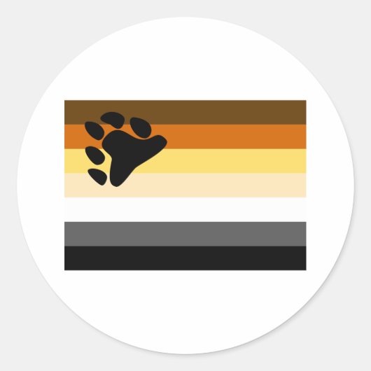 Beer Pride Flag Ronde Sticker (Voorkant)