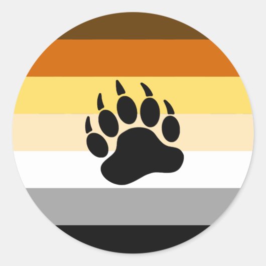 Beer Pride Flag Ronde Sticker (Voorkant)