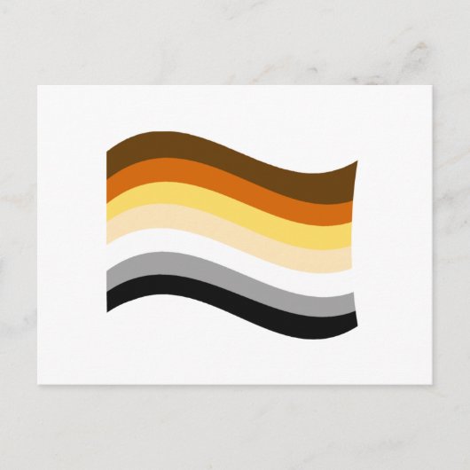 Beer Pride Golvende Vlag Briefkaart (Voorkant)