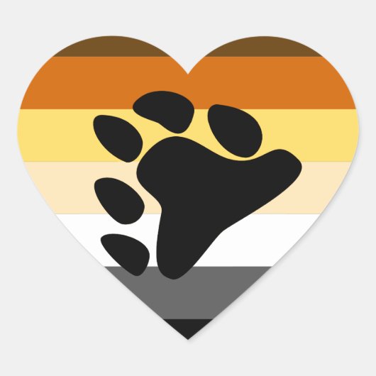 Beer Pride Hart Sticker (Voorkant)