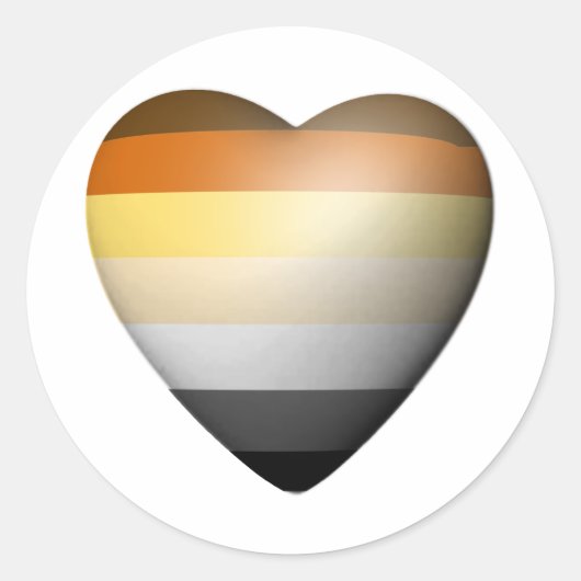 BEER PRIDE HARTSTREPEN RONDE STICKER (Voorkant)