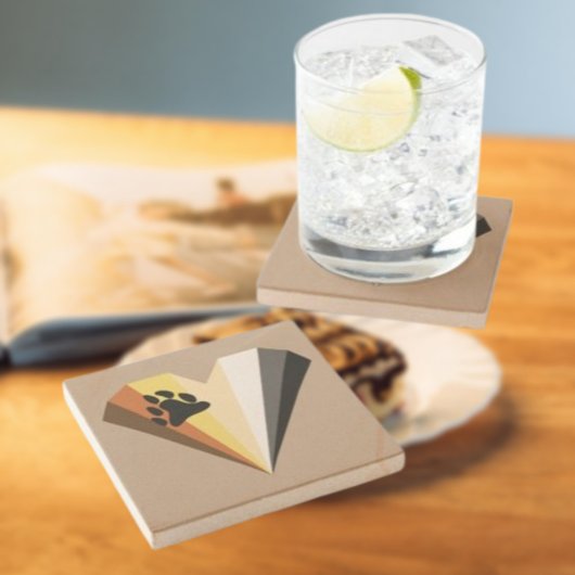 Beer Pride Heart Stone Onderzetter