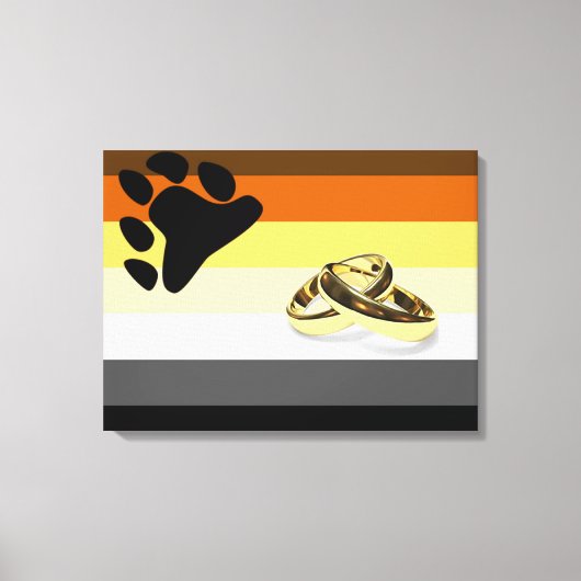 Beer Pride Huwelijk op Canvas Afdruk (Voorkant)