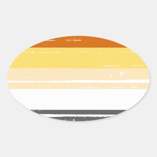 BEER PRIDE INKTBALK - png.nl Ovale Sticker (Voorkant)