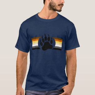 Beer Pride kleuren strepen en Beer Poot T-shirt