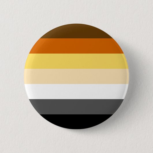 Beer Pride kleuren strepen Ronde Button 5,7 Cm (Voorkant)