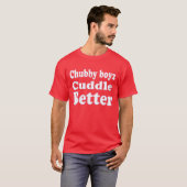 Beer Pride Mollige Jongens Knuffelen Beter T-shirt (Voorkant volledig)