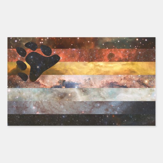 Beer Pride Nebula Flag stickers (Voorkant)