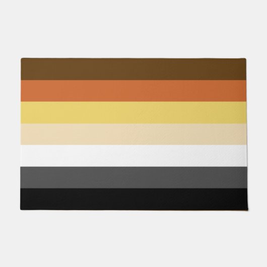 Beer Pride, neutraal gradiëntstripes, LGBTQ Pride Deurmat (Voorkant)