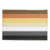 Beer Pride, neutraal gradiëntstripes, LGBTQ Pride Kussensloop (Achterkant)