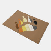 Beer Pride Noodlijdende Pauw Deurmat (Schuin)