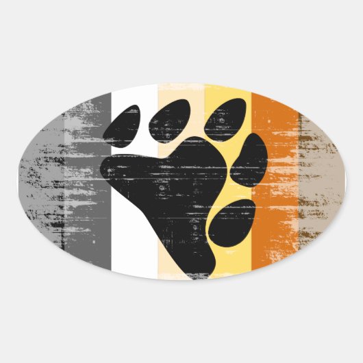 Beer Pride Ovale Sticker (Voorkant)