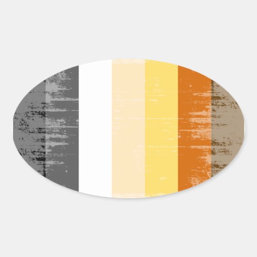 Beer Pride Ovale Sticker (Voorkant)